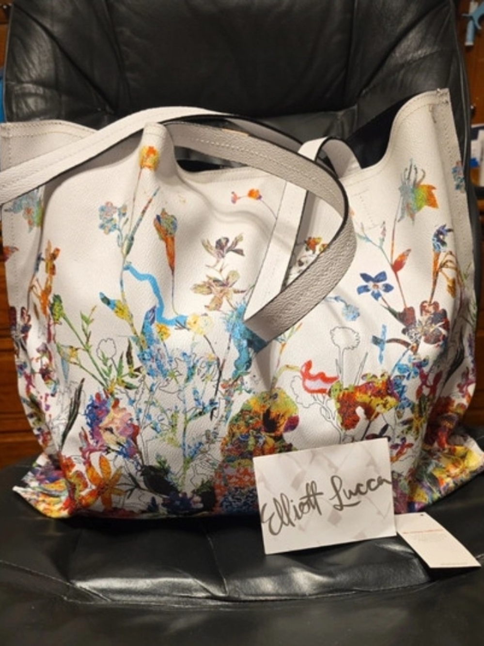 Elliot Luca Garden Floral Large Tote NWOT